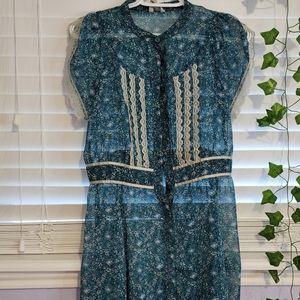 Sheer indie mini dress